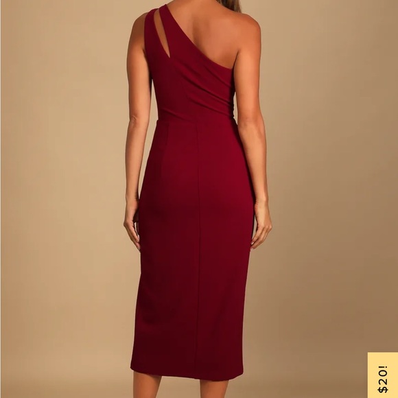 Lulus one shoulder midi dress NWT - Picture 2 of 3
